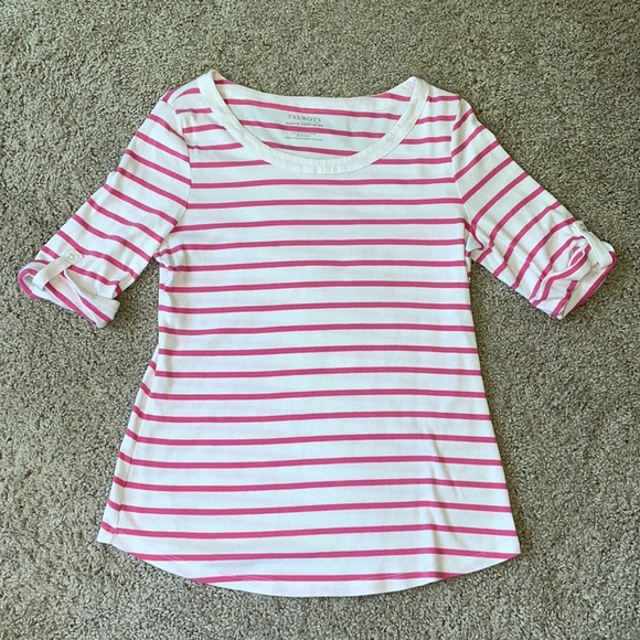 Talbots stretch weekend Tee - size M - Picture 2 of 5